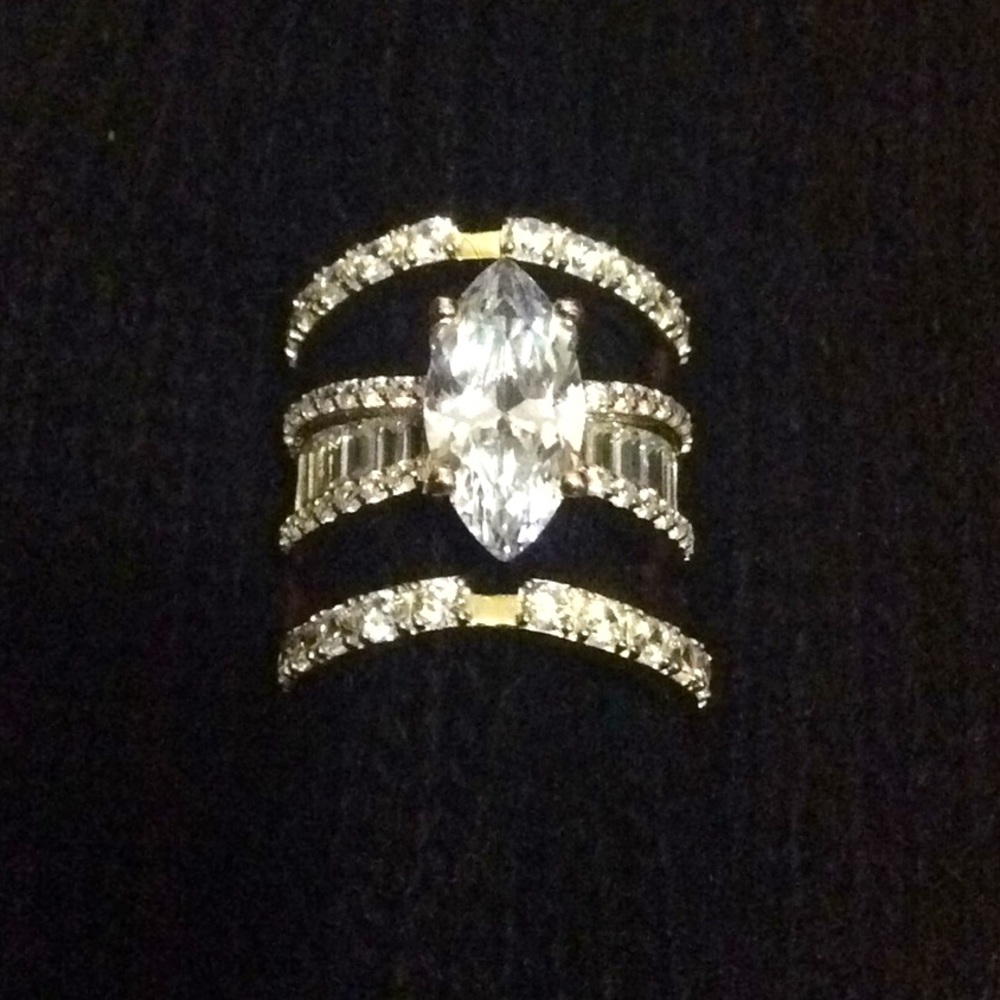 14K Gold Plated SS Set Of 3 Size 5